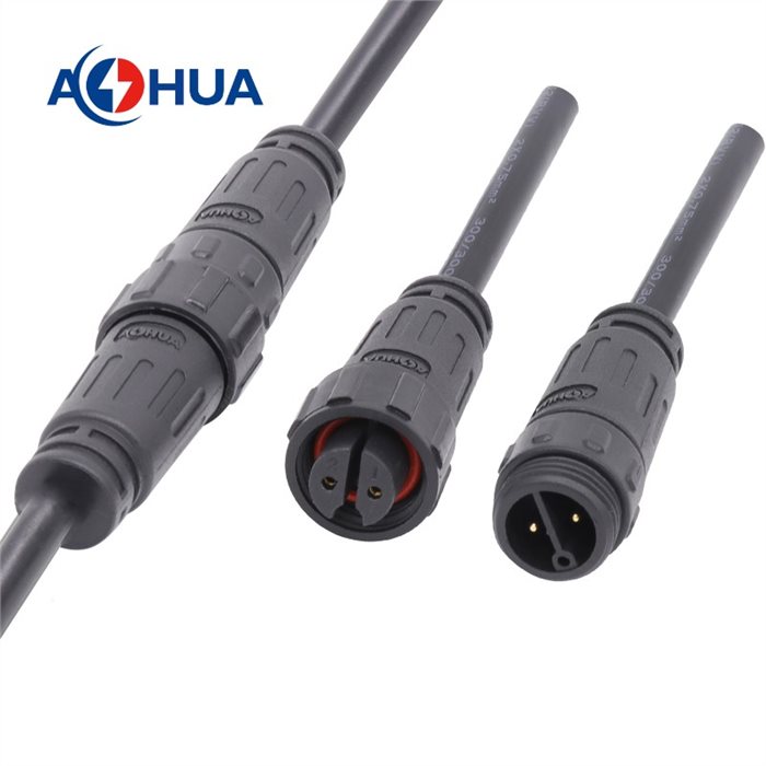Пластиковый круговой мужской женский 2pin M16 разъем формованный кабель DC разъем IP68