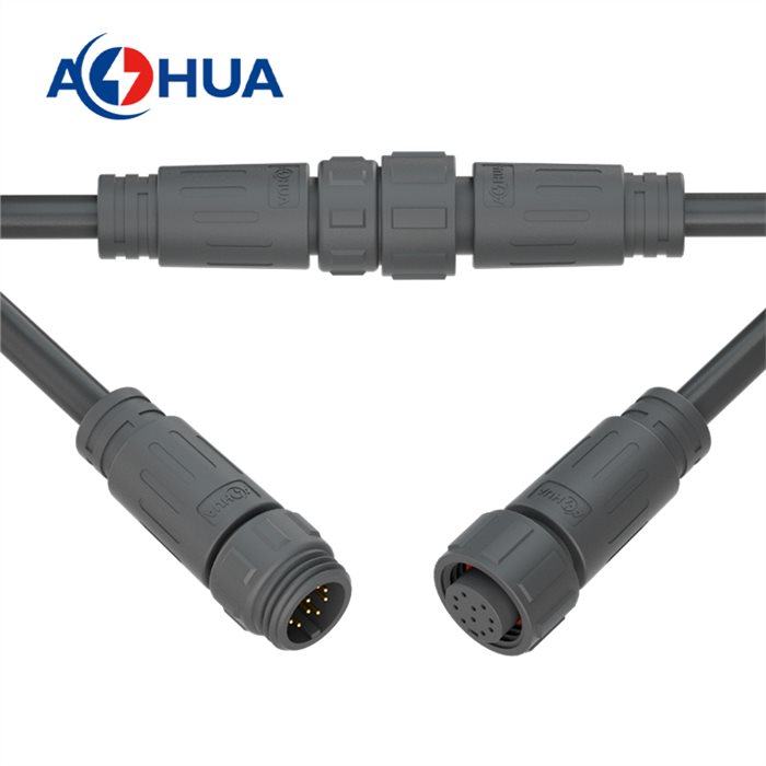 M16 10Pin пластиковый самец женская водонепроницаемый коннектор формованный кабель Led коннектор
