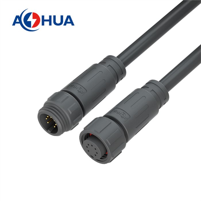 7Pin нейлоновая инъекция мужской пластиковый коннектор M16 водонепроницаемый IP68 Led коннектор