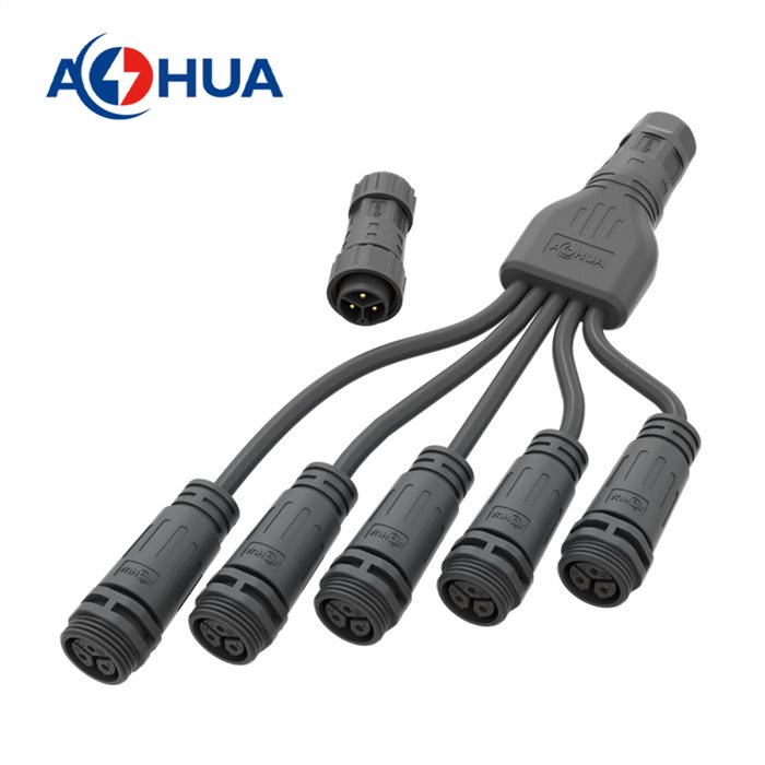 Быстрая блокировка 3PIN Шнур питания M20 Y дистрибьютор Формированный 5 DC женский разъем IP65 водон